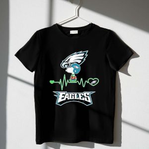 Philadelphia Eagles Snoopy Heart Beat Shirt
