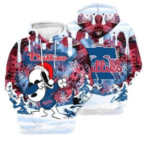 Philadelphia Phillies Snoopy Dabbing The Peanuts Christmas All Over Print Hoodie 1.jpg