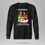 Pistons Christmas Featuring Snoopy And Friends Detroit Pistons Holiday Celebration 9 Sweatshirt