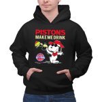 Pistons Make Me Drink Snoopy Detroit Pistons Fans 2 Hoodie