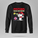 Pistons Make Me Drink Snoopy Detroit Pistons Fans 9 Hoodie