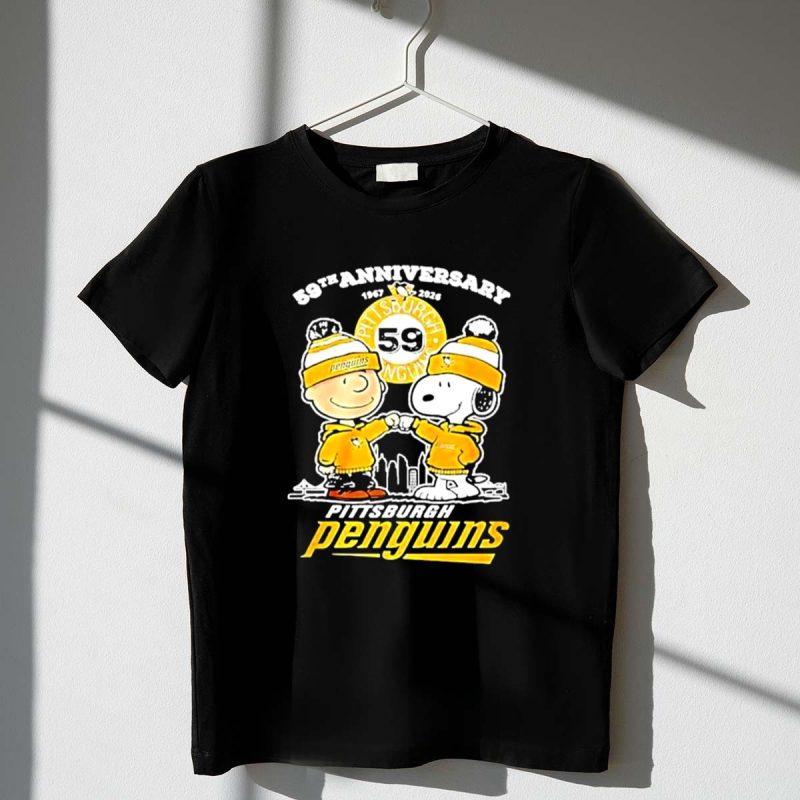 Pittsburgh Steelers 59Th Anniversary 1967 2026 Snoopy Peanuts 1 T Shirt