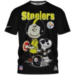 Pittsburgh Steelers Cartoon The Peanuts Snoopy All Over Print T Shirt 1.jpg