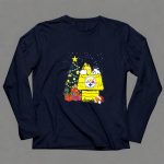 Pittsburgh Steelers Christmas Snoopy Doghouse Festive Holiday Scene 6 Long Sleeves