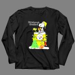 Pittsburgh Steelers Christmas Snoopy Rooftop Holiday Scene 4 Long Sleeves