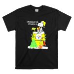 Pittsburgh Steelers Christmas Snoopy Rooftop Holiday Scene T Shirt 6