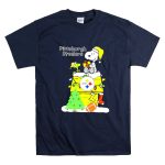 Pittsburgh Steelers Christmas Snoopy Rooftop Holiday Scene T Shirt 7