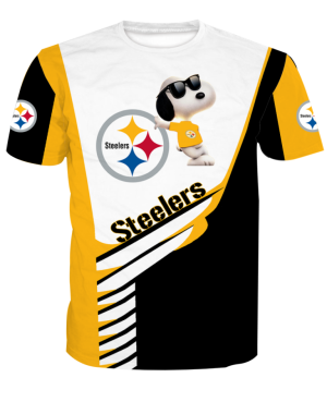 Pittsburgh Steelers Cute Snoopy All Over Print T Shirt 1.png