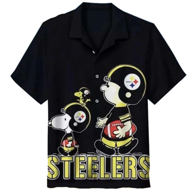 Pittsburgh Steelers Peanuts Snoopy Football Hawaiian Shirt 1.Jpg