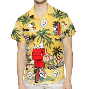 Pittsburgh Steelers Snoopy Beach Vacation Hawaiian Shirt 1.jpg