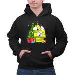 Pittsburgh Steelers Snoopy Christmas Peanuts Doghouse Football 2 Hoodie