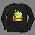 Pittsburgh Steelers Snoopy Christmas Peanuts Doghouse Football 4 Long Sleeves
