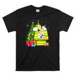 Pittsburgh Steelers Snoopy Christmas Peanuts Doghouse Football T Shirt 6