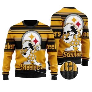 Pittsburgh Steelers Snoopy Dabbing Ugly Sweater 1.jpg