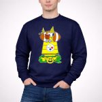 Pittsburgh Steelers Snoopy Halloween Football Magic Doghouse Pumpkins 3 Sweatshirt