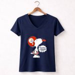 Pittsburgh Steelers Snoopy Helmet This Is For All U Steelers Haters 5 Womens V Neck