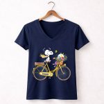 Pittsburgh Steelers Snoopy on Bicycle with Football Helmet and Flowers T Shirt 1.jpeg T Shirt 5
