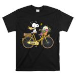 Pittsburgh Steelers Snoopy on Bicycle with Football Helmet and Flowers T Shirt 1.jpeg T Shirt 6