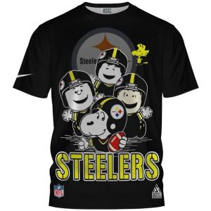 Pittsburgh Steelers The Peanuts Snoopy Player All Over Print T Shirt 1.jpg