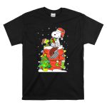 Portland Trail Blazers Snoopy Christmas Peanuts Fan Holiday T Shirt 6
