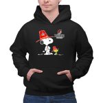 Portland Trail Blazers Snoopy Woodstock Red Hat 2 Hoodie