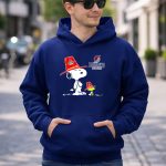 Portland Trail Blazers Snoopy Woodstock Red Hat 8 Hoodie