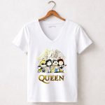 Queen Band Peanuts Comic Style Snoopy Dog 5 Womens V Neck.jpg