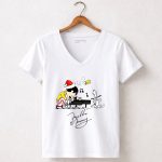 Queen Peanuts Freddie Mercury Christmas 5 Womens V Neck.jpg