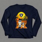 Raiders Halloween Snoopy Charlie Brown Pumpkin Moon 6 Long Sleeves