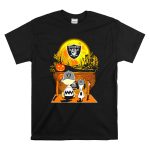 Raiders Halloween Snoopy Charlie Brown Pumpkin Moon T Shirt 6
