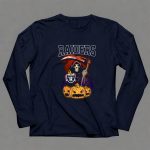 Raiders Reaper with Scythe and Pumpkins Halloween 6 Long Sleeves