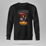 Raiders Reaper with Scythe and Pumpkins Halloween 9 Sweatshirt