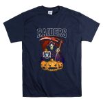 Raiders Reaper with Scythe and Pumpkins Halloween T Shirt 7