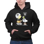 Raiders Snoopy Charlie Brown Woodstock Football Team Helmets 2 Hoodie