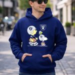 Raiders Snoopy Charlie Brown Woodstock Football Team Helmets 8 Hoodie