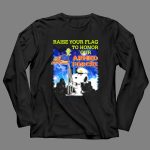 Raise Your Flag To Honor Our Armed Forces with Snoopy From The Peanuts Movie 4 Long Sleeves
