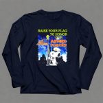 Raise Your Flag To Honor Our Armed Forces with Snoopy From The Peanuts Movie 6 Long Sleeves