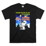 Raise Your Flag To Honor Our Armed Forces with Snoopy From The Peanuts Movie T Shirt 6