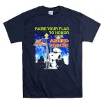 Raise Your Flag To Honor Our Armed Forces with Snoopy From The Peanuts Movie T Shirt 7