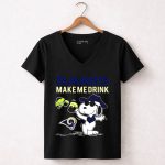Rams Make Me Drink Snoopy Los Angeles Fans 7 Womens V Neck