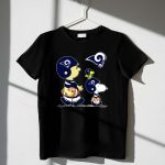 Rams Snoopy Charlie Brown Woodstock Football Helmets 1 T Shirt