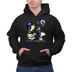 Rams Snoopy Charlie Brown Woodstock Football Helmets 2 Hoodie