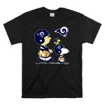 Rams Snoopy Charlie Brown Woodstock Football Helmets T Shirt 6