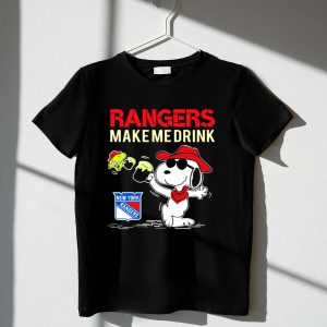 Rangers Make Me Drink Snoopy Celebrates New York Rangers Fans Shirt