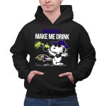 Ravens Make Me Drink Snoopy Baltimore Football Fan 2 Hoodie