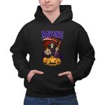 Ravens Reaper with Scythe and Pumpkins Halloween Baltimore Ravens 2 Hoodie
