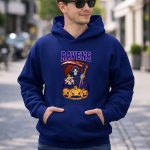 Ravens Reaper with Scythe and Pumpkins Halloween Baltimore Ravens 8 Hoodie