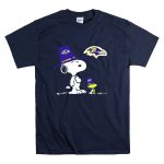 Ravens Snoopy And Woodstock Thanksgiving Pilgrim Hats Nfl Baltimore Ravens T Shirt 7
