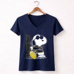 Ravens Snoopy Baltimore Football 5 Womens V Neck