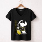 Ravens Snoopy Baltimore Football 7 Womens V Neck